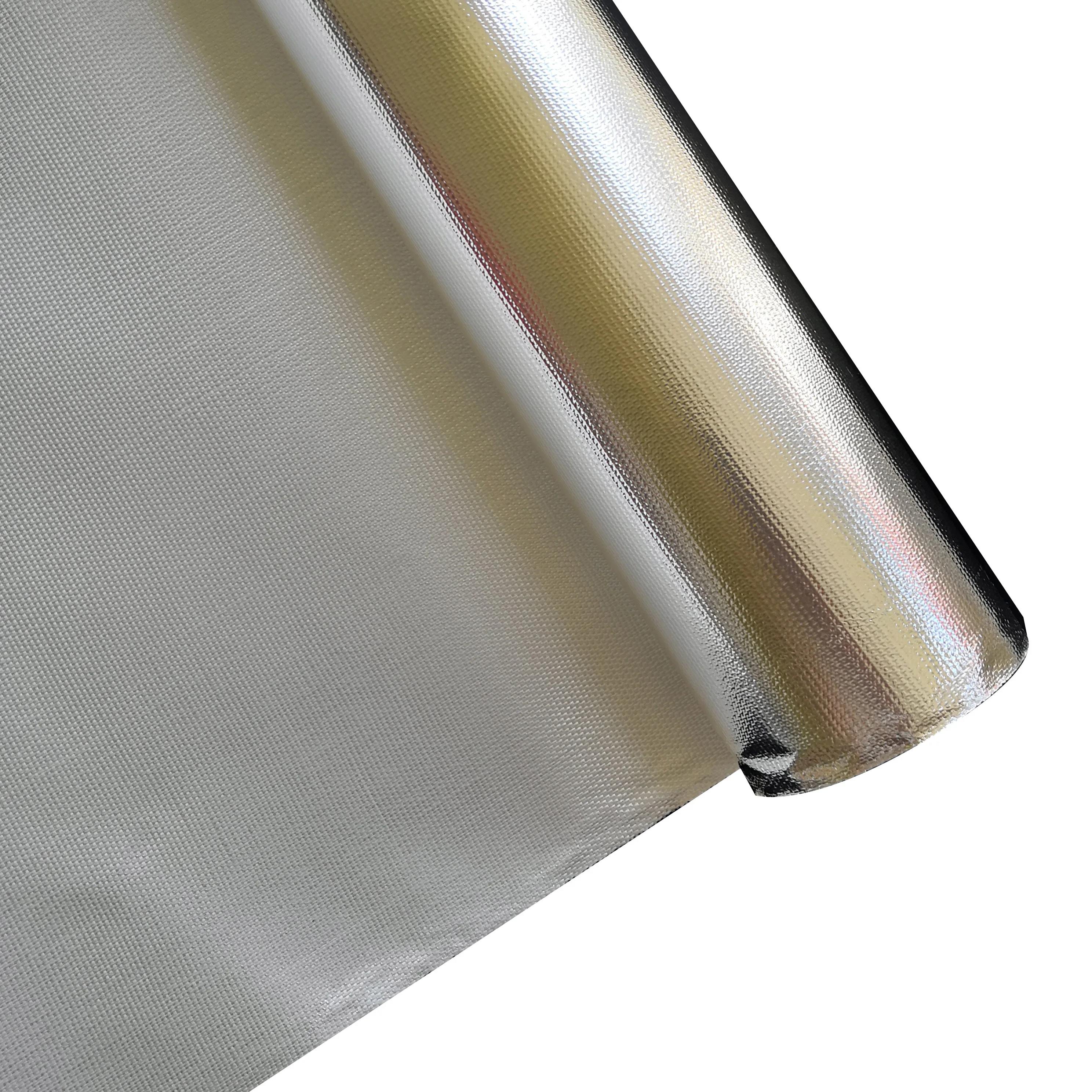 Thermal heat insulation Aluminum laminated fiberglass fabric reflective foil radiant barrier insulation