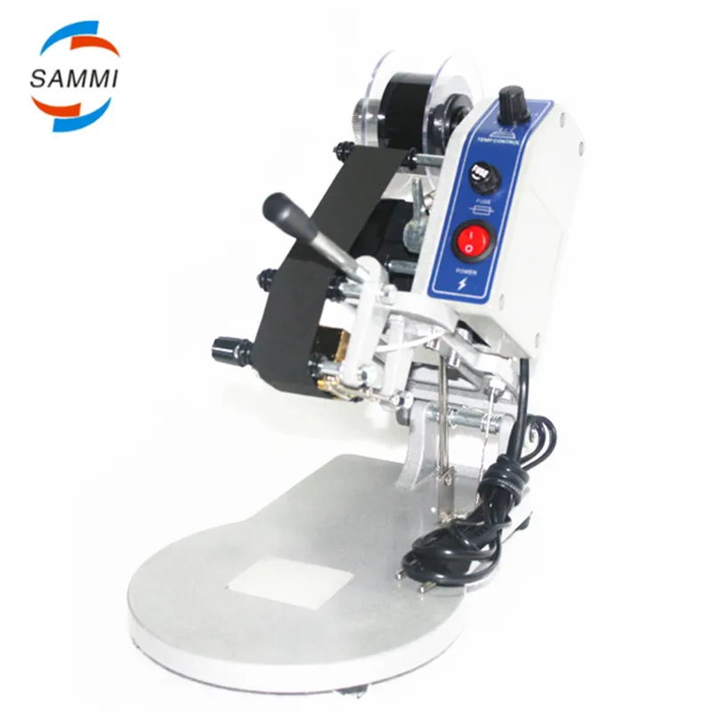 Manual Color Ribbon End Date Batch Number Printer Date Coding Machine