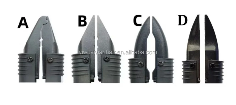 Black Pink White Purple Adjustable Temperature Hair Salon Fusion Iron Connector for Keratin Bond Hair Extensions