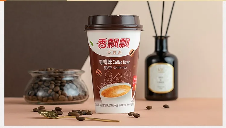 Оптовая продажа молочный чай Xiangpiaopiao целая коробка оригинальный вкус Таро многоароматный смешанный мгновенный завариваемый послеобеденный еда