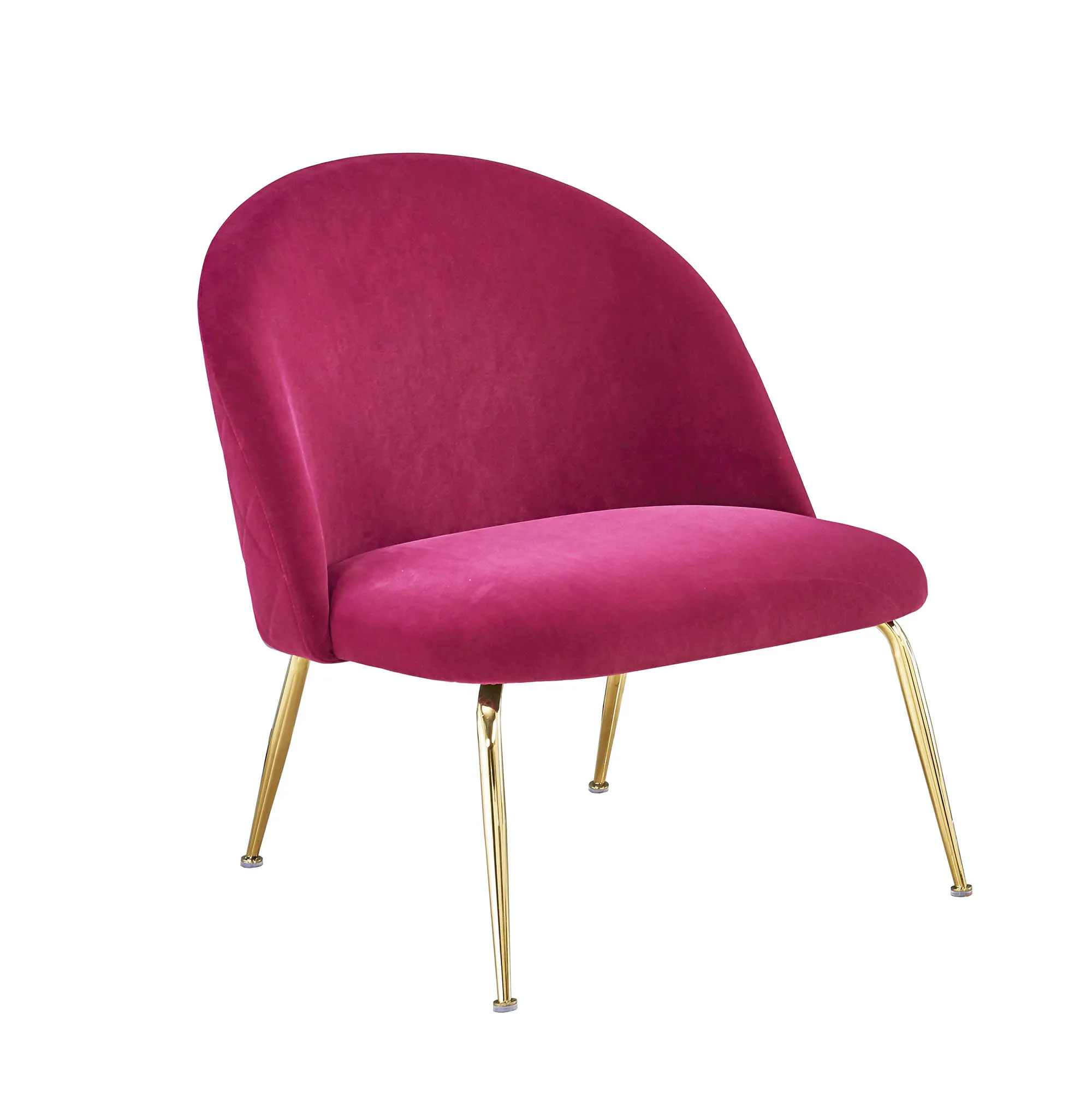 
modern luxury wine red velvet golden plating metal frame home lounge single sofa accent leisure chair for living room 