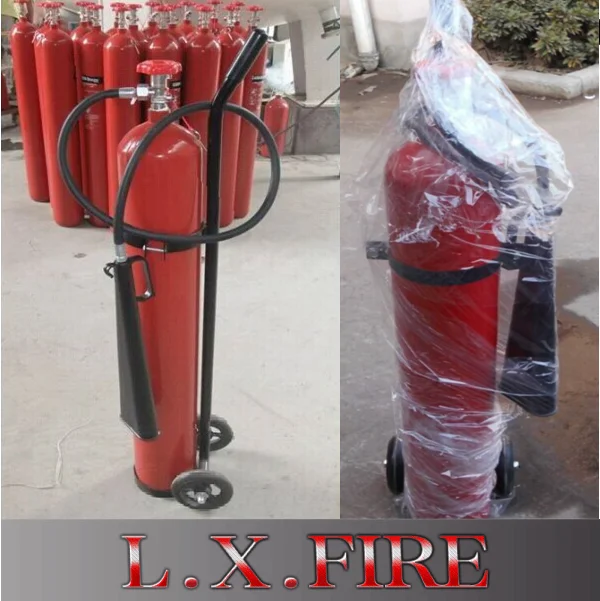 ISO9809-1 10-50kg Wheeled Refilling Station Equipment CO2 Fire Trolley Extinguisher