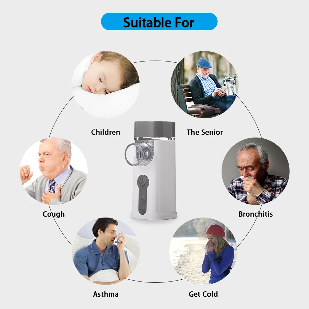 Frequency mesh nebulizer inhaler nebulizer device two modes to control the nebulization rate cheap but good Air Plus