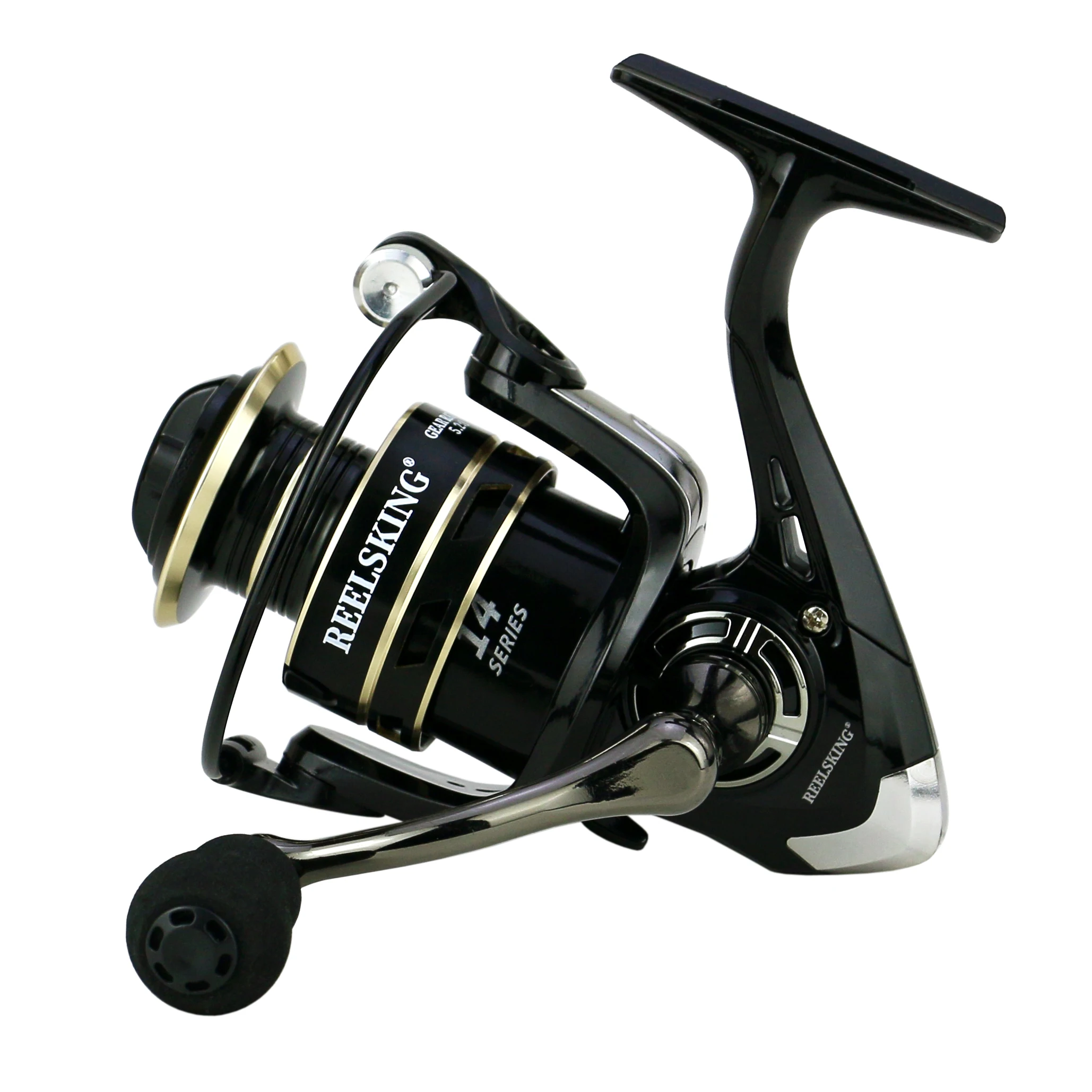 CASTSOON AE2000-7000 Spinning Reel Body Saltwater Ht-100 Bass Carp Fishing Wheel Full Metal 5.2:1/4.7:1 Spining Reel Fake Bait