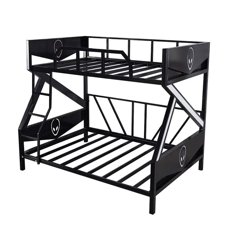 Bedroom Easy Assembled Space Saving Smart Gaming Furniture Metal Twin Frame Folding Bunk Bed