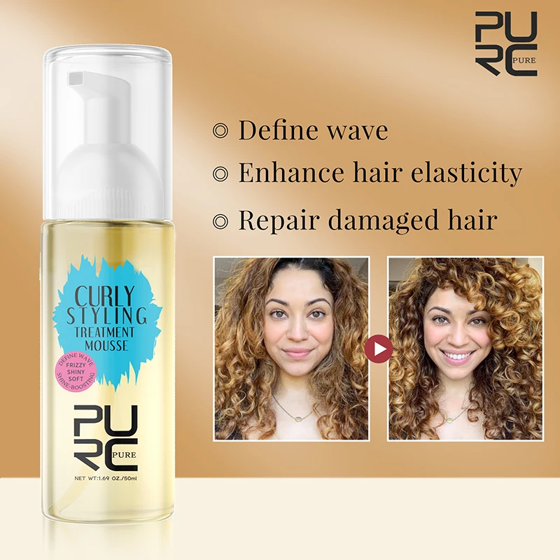 Private Label Curl пена для укладки волос мусс определяющие волны вьющиеся волосы