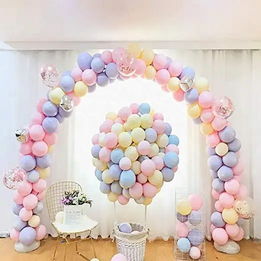 Wedding Party Decoration Durable Latex Balloons Wholesale Round Shape Candy Color Customised Latex Balloons