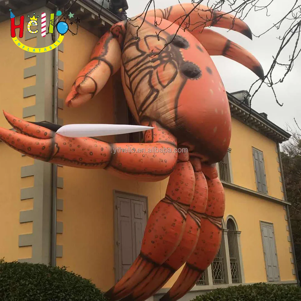 inflatable Marine animals model yard red huge inflatable crab outdoor decorations