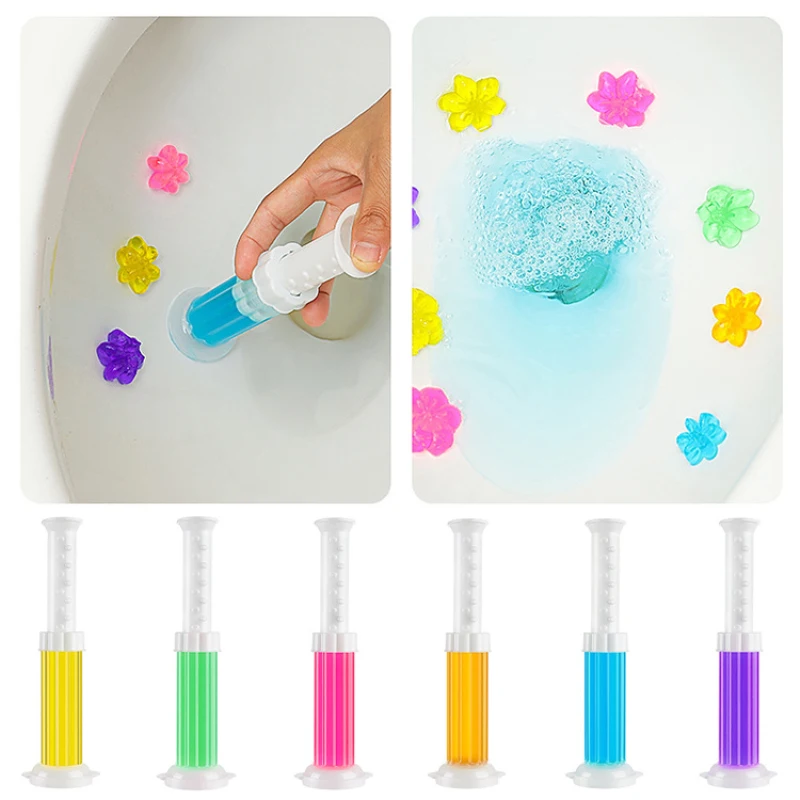 Bathroom Toilet Fragrance Deodorization Cleaner Descaling Remove Odor Stain Cleaning Scent Deodorizer Gel