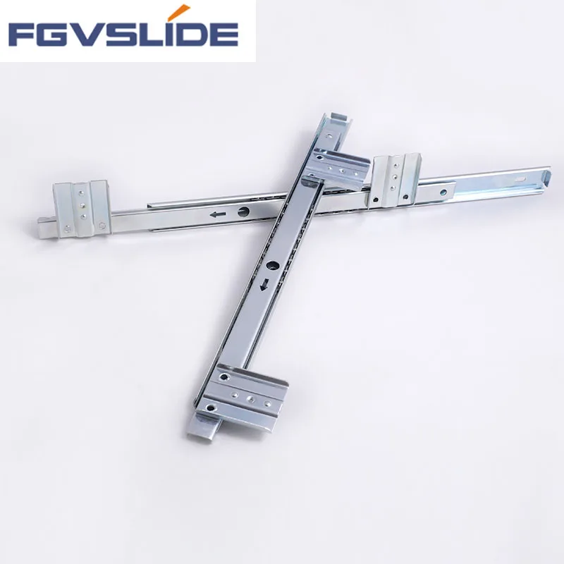 Cabinet Accessories Telescopic 27mm Full Extension Ball Bearing Drawer Slide For Drawer Rail