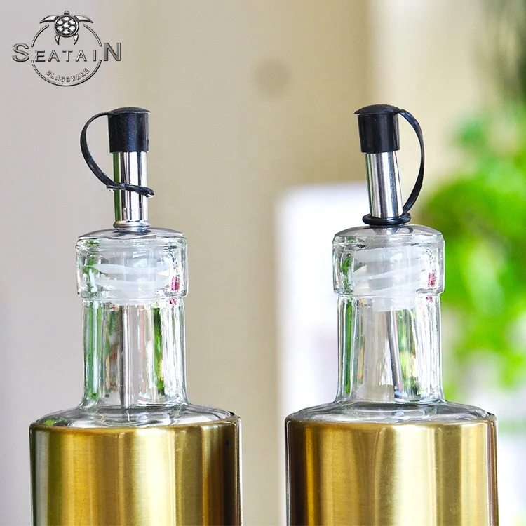 wholesale high quality clear glass bottles for olive oil