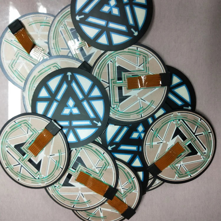 round shape hero CUSTOM EL PANEL sound activated el panel for tshirt