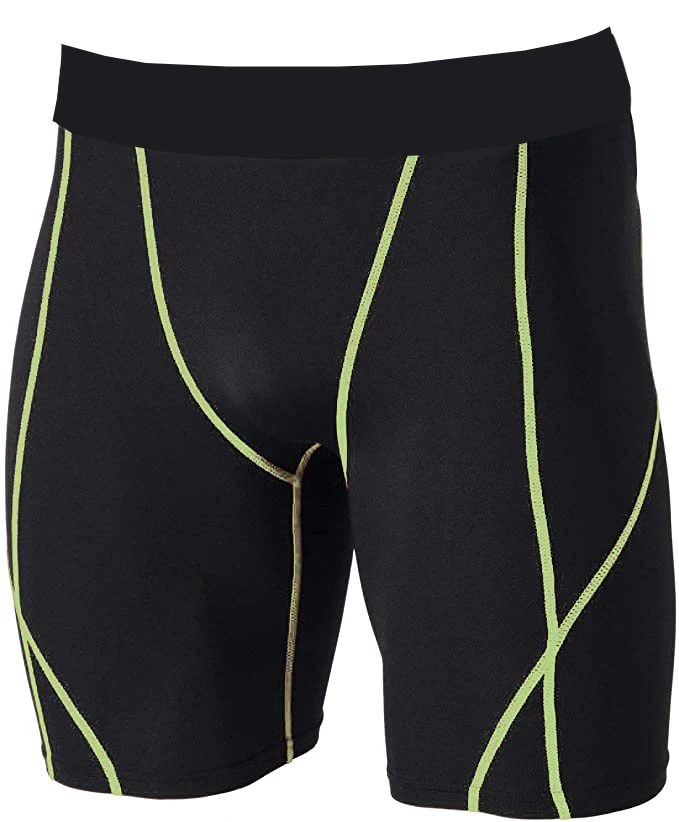 
New Fashion Hot Sale Customized Neon Yarn Sport Men Boxer Brief Cycling Short Training Wear For All Sports 