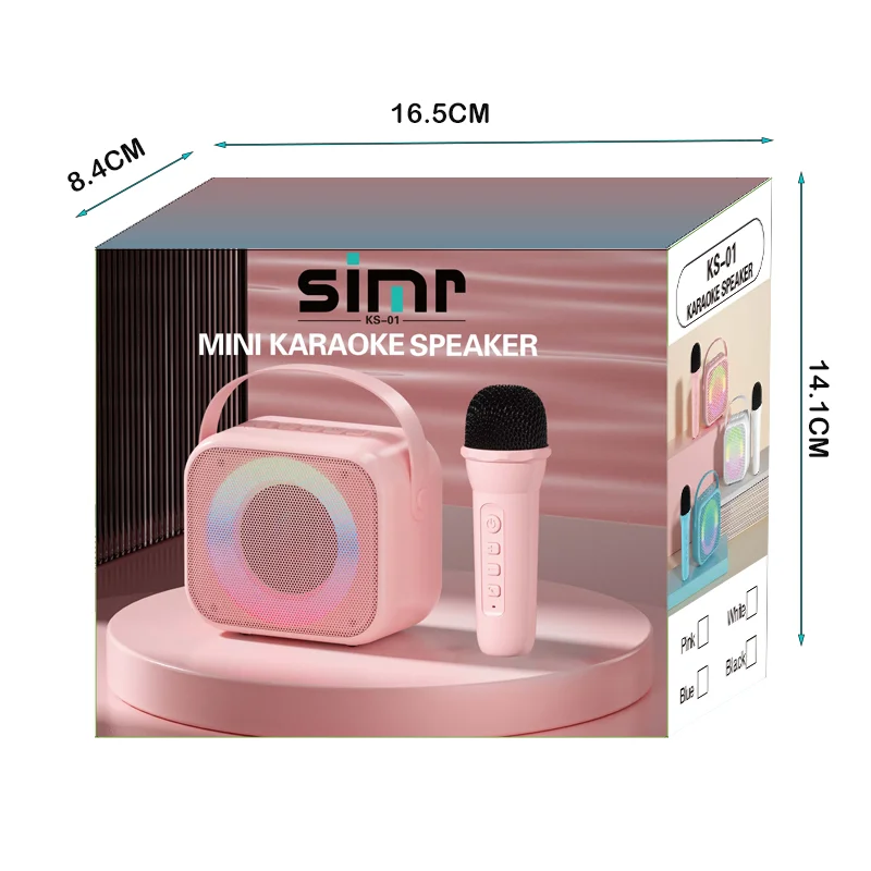 Portable Home family KTV Kids Children BT Music Gaming Speaker Mini Outdoor Wireless Karaoke Speaker with MIC and Bluetooth