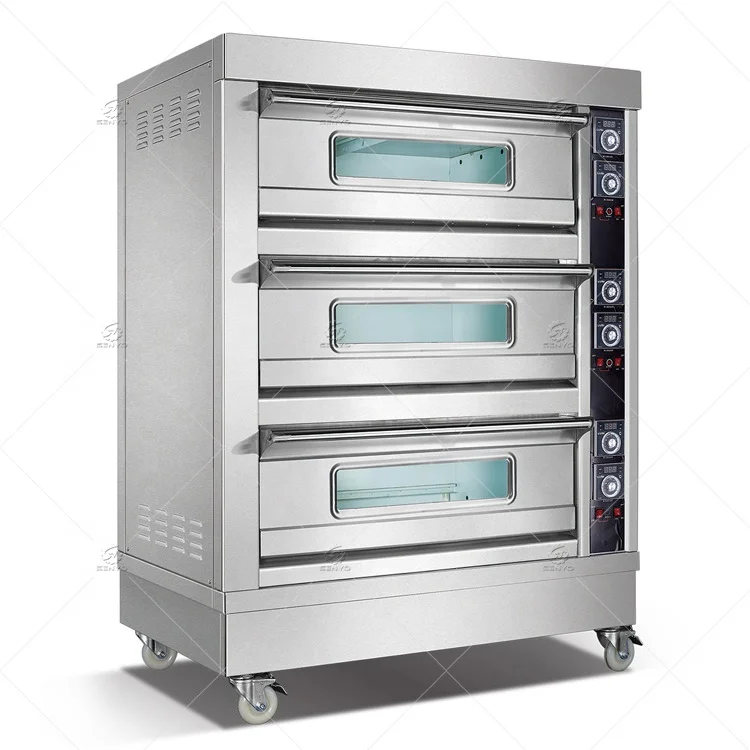 3 deck commercial pizza oven manufacturer kitchen bread baking bakery cake oven prices electric oven