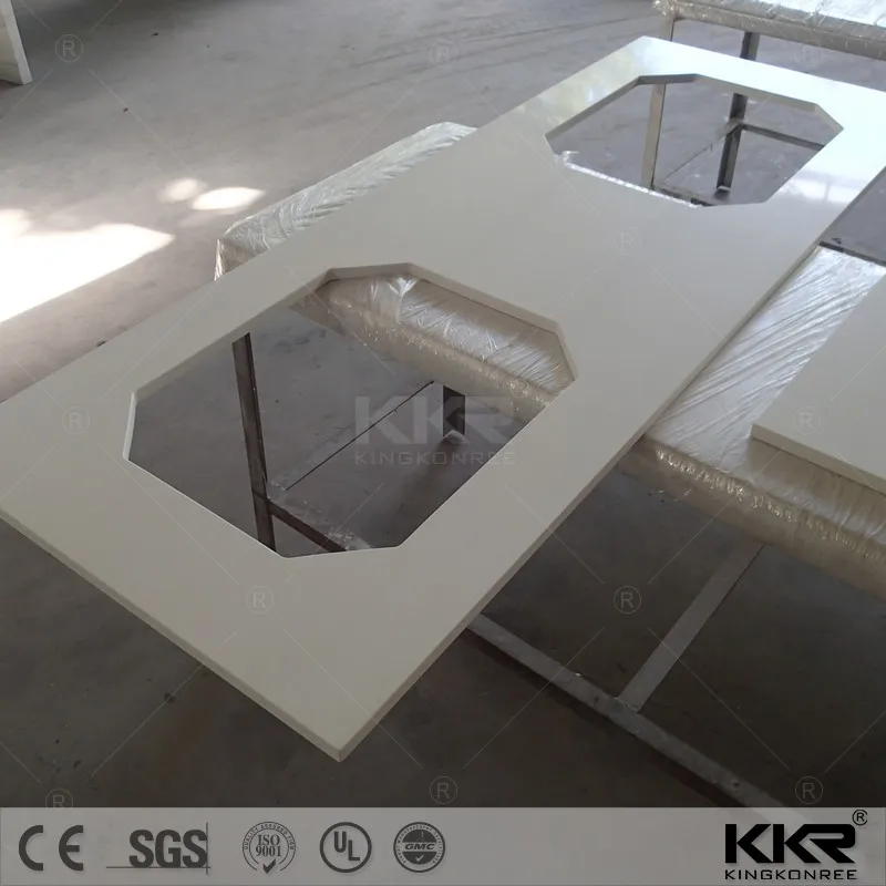 acrylic polyester solid surface artificial marble stone countertops for kitchen