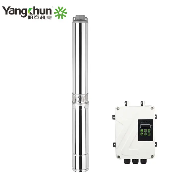 1HP powerful multi stage submersible pump with BLDC motor for farm irrigation