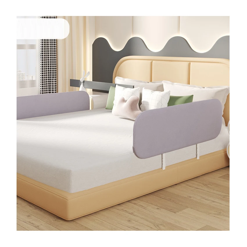 Free Installation Bed Fence Baby Bed Barrier Foldable Bed Guard Rail For Traveling