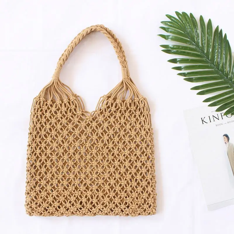 trendy fashion handbags natural women hand bags grass and straw beach bag with round handle