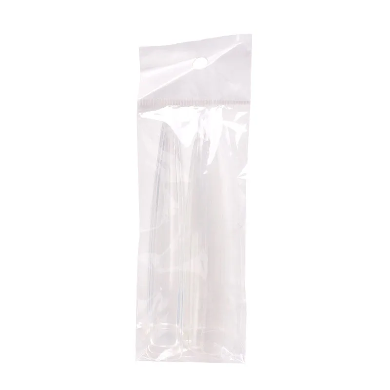 2024 New Super Nail Tips Full Cover Half Cover Clear Natural ABS Artificial Fingernails False Nails Tips For Salon