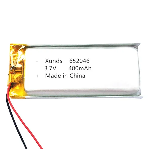 lithium polymer battery  400 mah 3.7v MP4 batteries lithium ion battery  652046