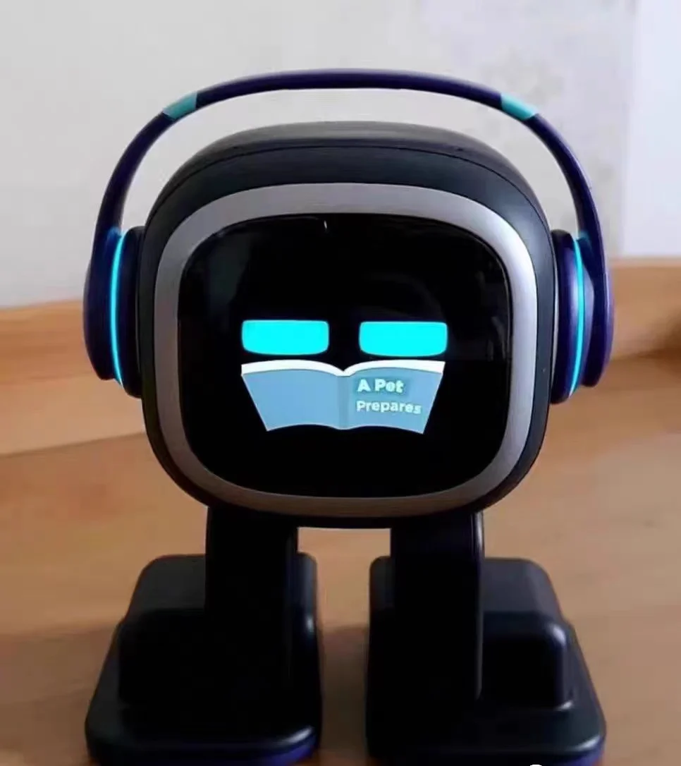 EMO Robot Smart AI Desktop Pet Robot With Alarm Clock Cute Intelligent EMO Go Home Toys For Kids