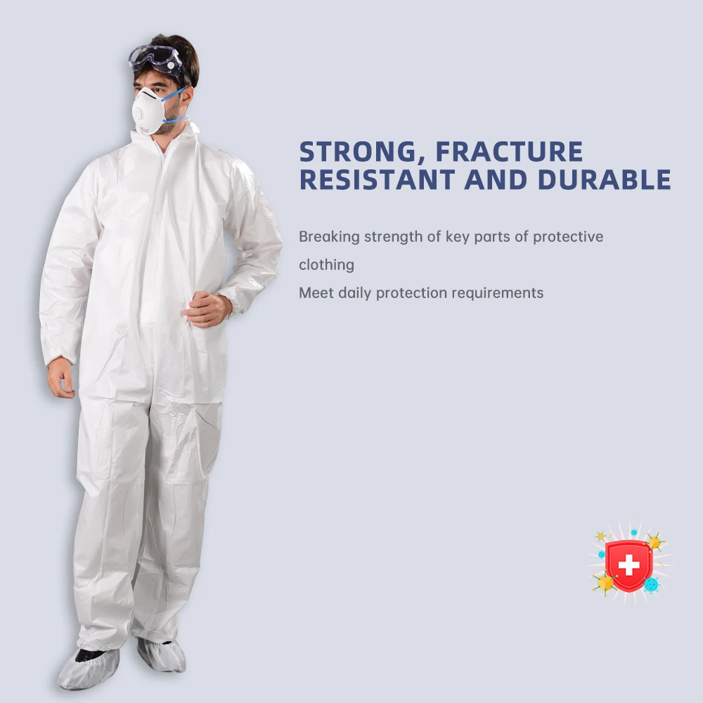 Disposable Safety Work Coverall Suits Uniform Genre Safety Clothing