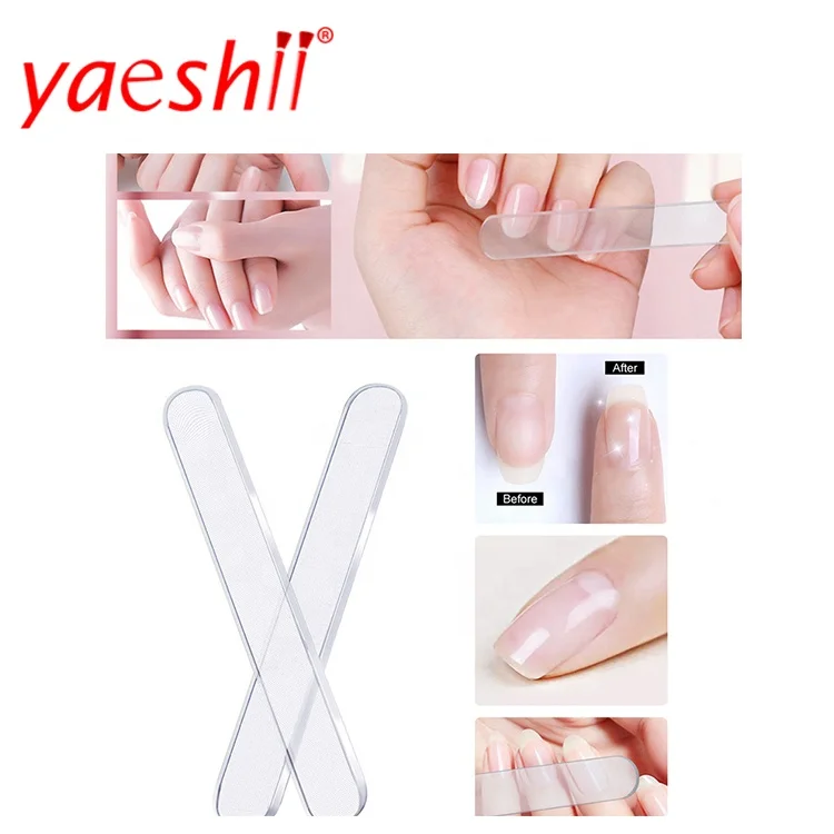 Yaeshii Nai File  Durable Transparent Nail Art Manicure Tool Buffer File Set Nail Polishing Grinding Files