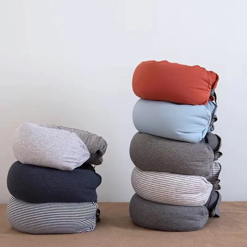 Knitted U-shaped Pillow Polyurethane Particle Adjustable Pillow Opening Gift
