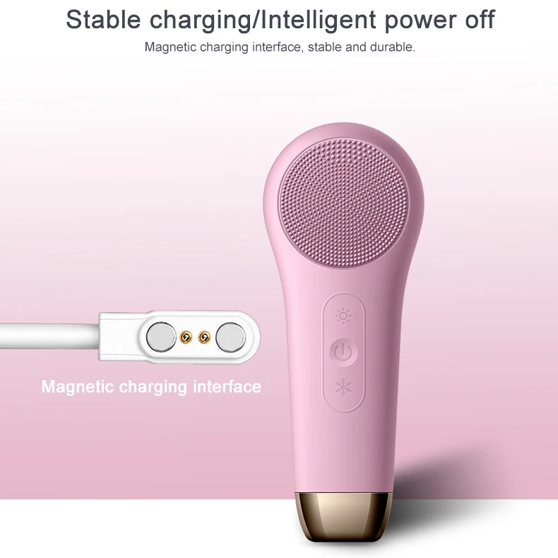 4 In 1 Private Label Waterproof Rechargeable Ultrasonic New Electric Vibrating Sonic Silicone Facial Cleansing Brush