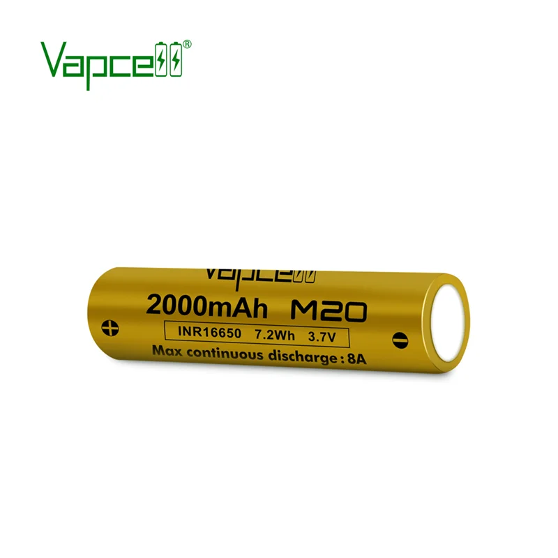 Vapcell 16650 M20 2000 мАч 8A 3 7 В литий-ионная аккумуляторная батарея горячая Распродажа электронные сигареты электрические игрушки лодки бытовая техника