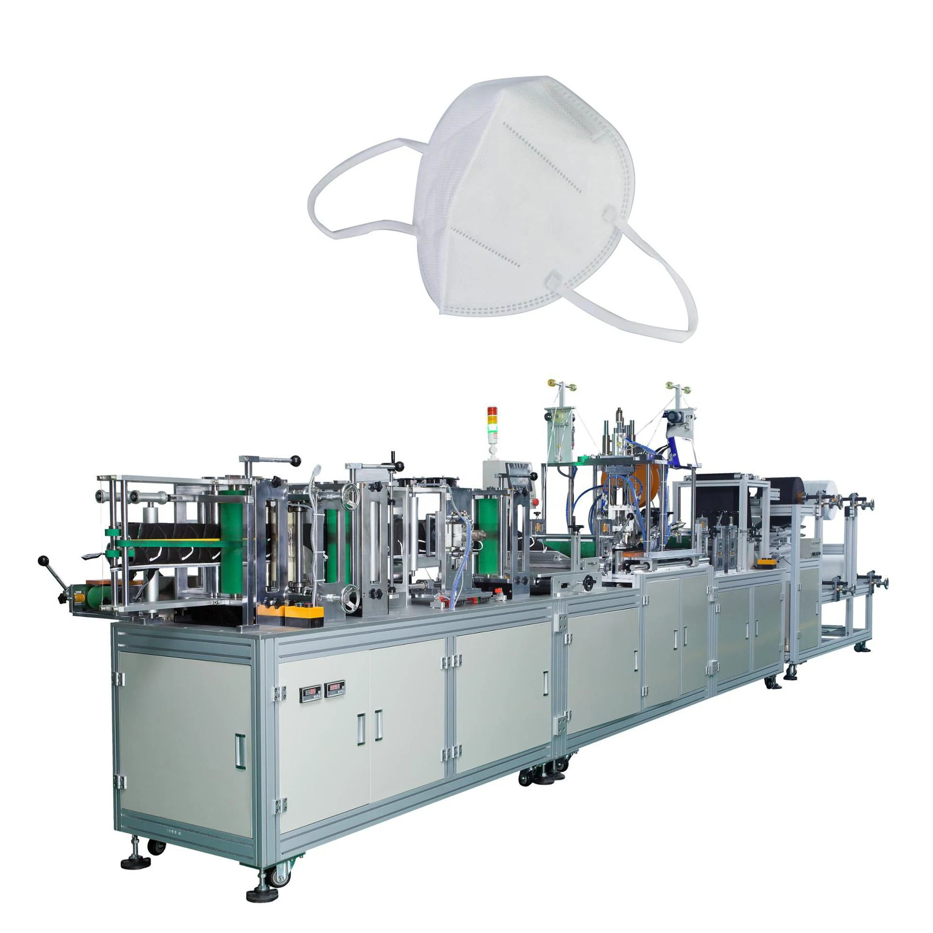 Facial respirator production line non-woven face masks making machine