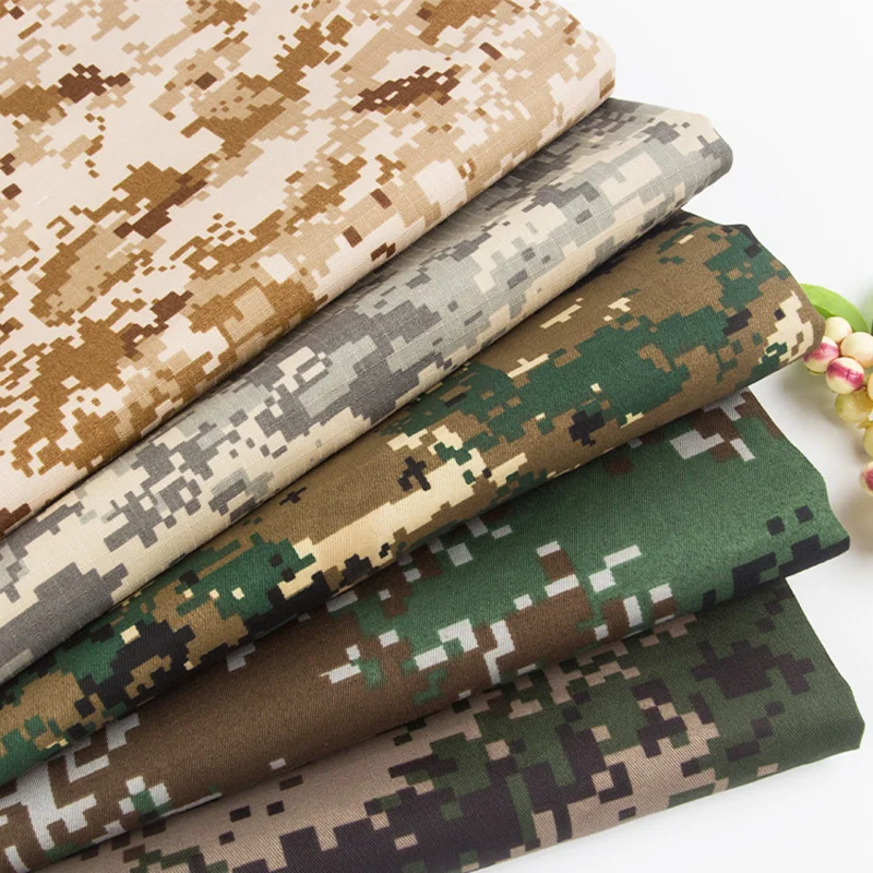 Оптовая продажа военная ткань Ripstop из полиэстера с камуфляжным принтом