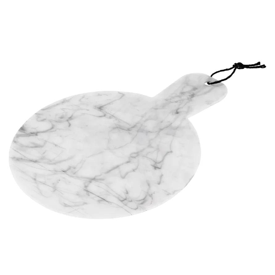 Lucite Flat Marble Color Round Shape Charcuterie Board for Apple,Honey,Meat,Cheese,Fruit or Candy