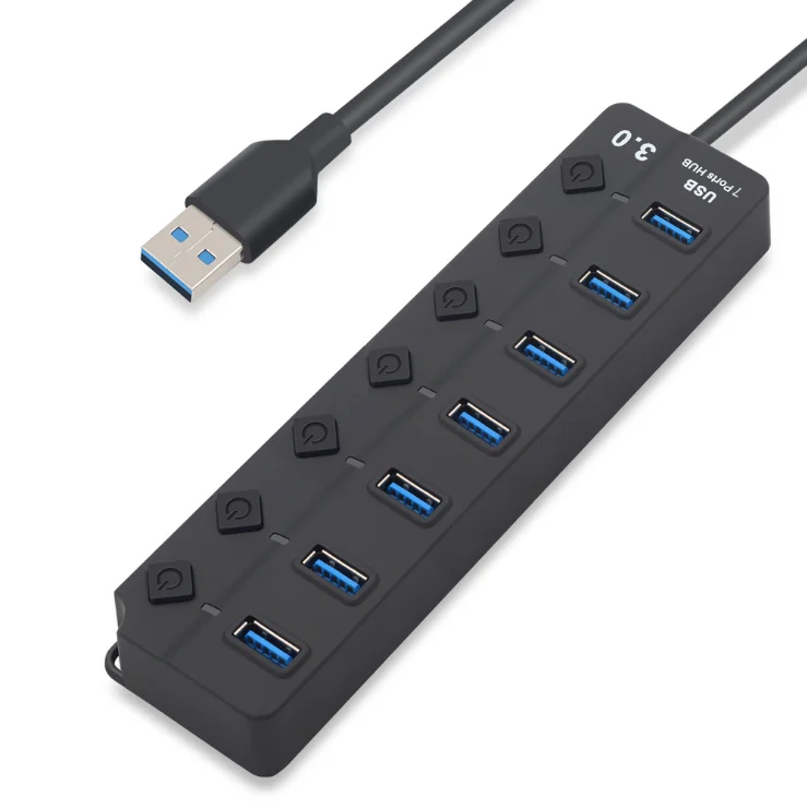  USB-концентратор версии 3 0 (7 USB-портов) и совместим с мышью/клавиатурой/жестким