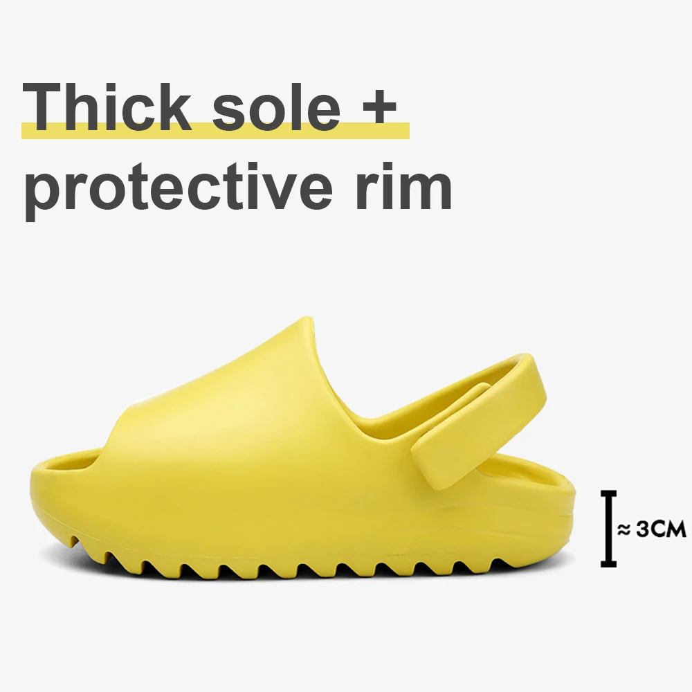 Лидер продаж, детские пляжные мягкие сандалии для улицы, детские тапочки для мальчиков и девочек