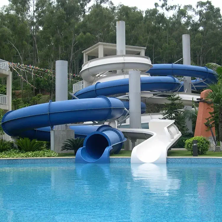 On sale  Large Commercial Water Park Fiberglass Water Slide