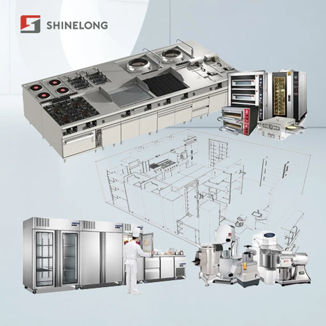 Shinelong Complete Kitchen Cooking Equipment Stainless Steel Hotel Supplies Restaurant Equipment