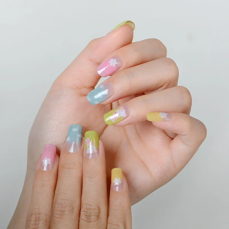 New Korean Style Gel Nail Sticker Gel Nail Wraps Gel Nail Stickers Semi Cured