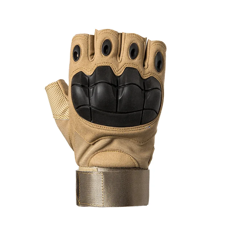 
Mens Military Combat Tactical Hard Knuckle Half Finger Gloves Hunting Gloves fitness gloves 