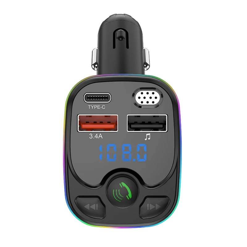 C8 Car Transmitter MP3 Fast Charging PD20W Handsfree FM Car Fast Charge