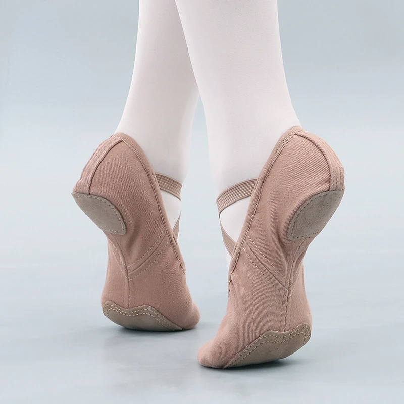 Elastic Latin dance practice Soft-soled ballet shoes for adults children Breathable balanced light dance shoes