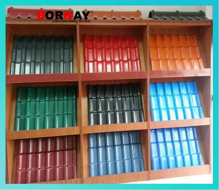 ASA PVC resin tile produced by China Bonai is suitable for Chinese classical architecture