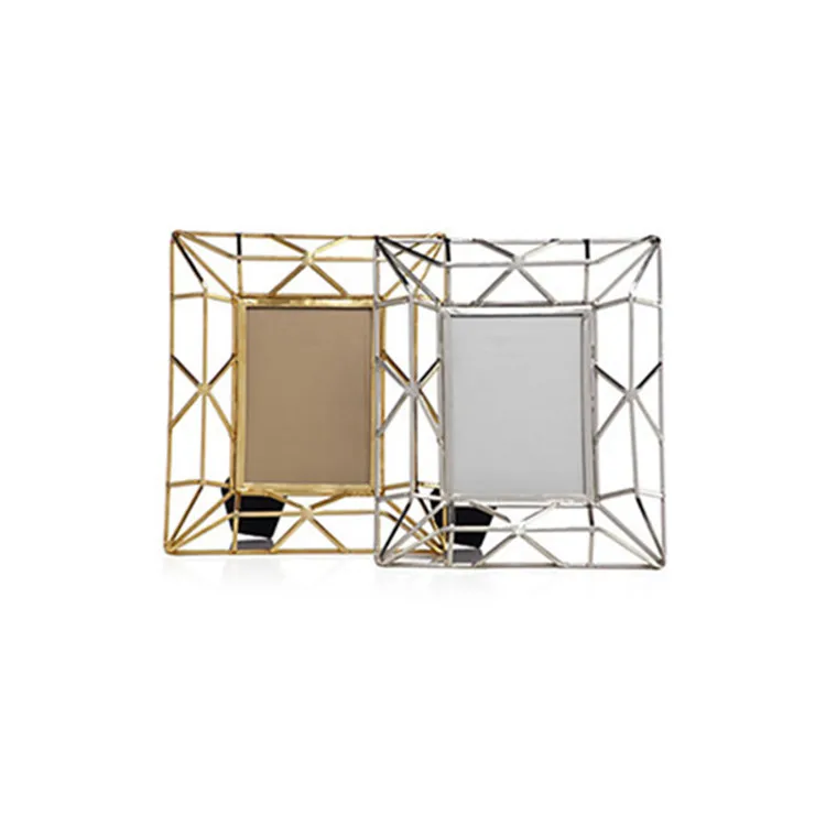 6 дюймовая металлическая рамка для фотографий с вырезами в скандинавском стиле