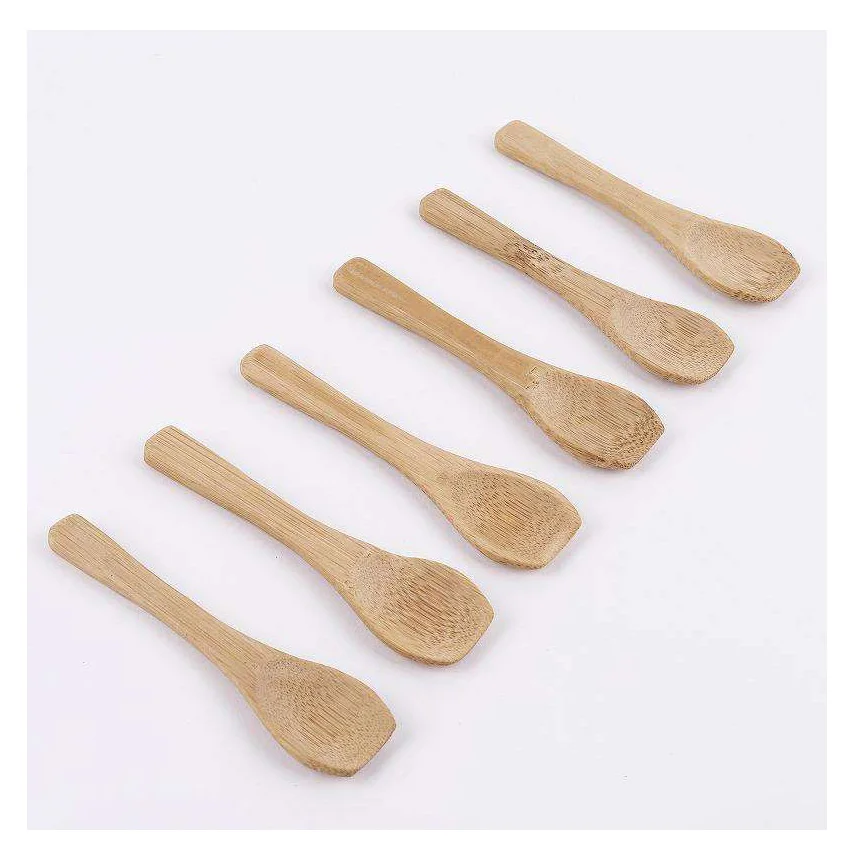 Eco Friendly Material Honey Friendly Food Safe Coffee Handmade Wooden Bamboo Spoons