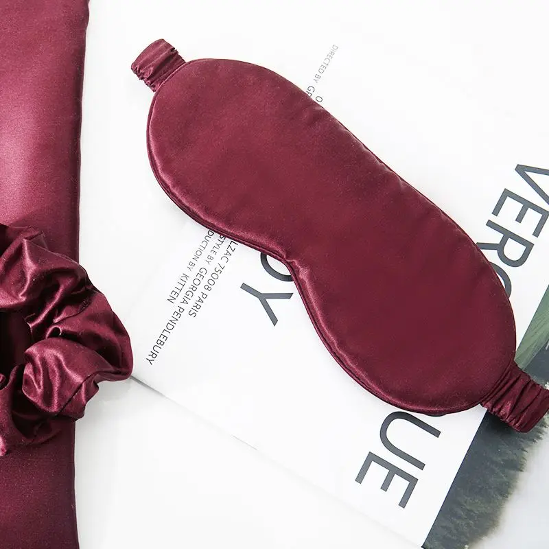 Taihu Snow Custom 25Mm Pure 100% Mulberry Luxury Silk Sleep Heat Eye Mask Logo