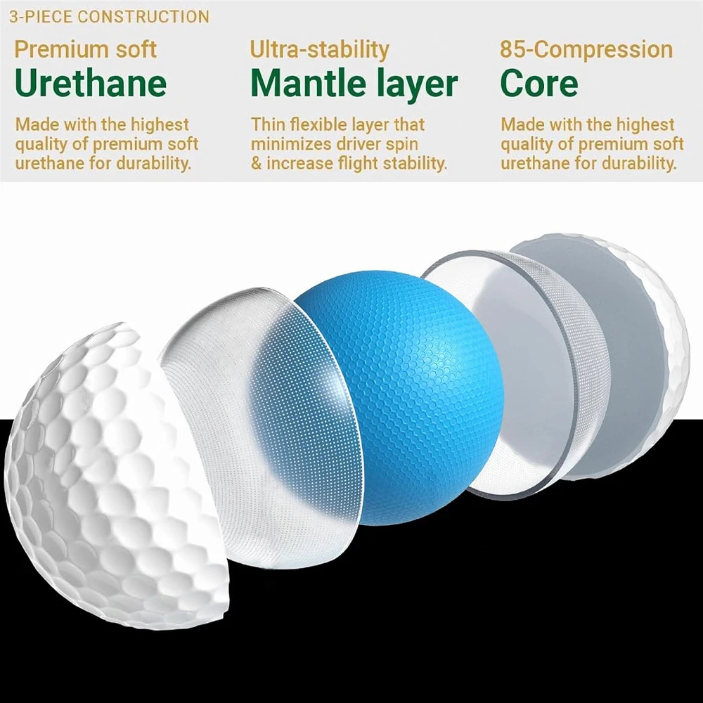 OEM Design High Quality 2 3 4 Layer Golf Driving Range Balls Durable Distance Custom Logo Printing Golf Balls