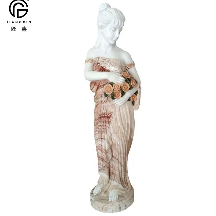 Мраморная Статуэтка для красивой леди ручной работы в натуральную величину