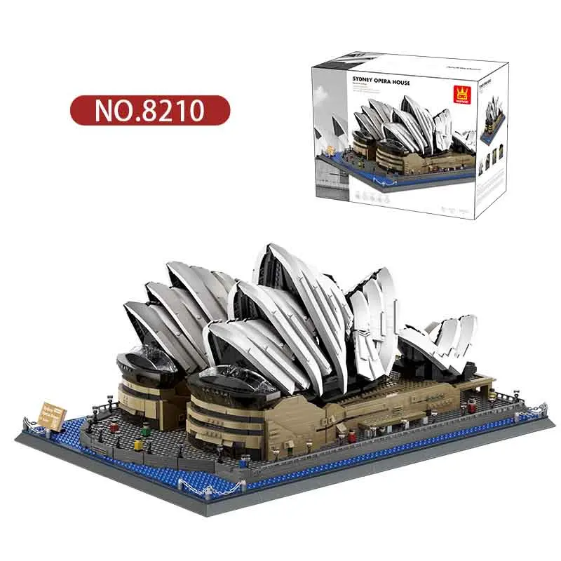 8210 Sydney Opera House-Sydney Model Building Brick Set Classic Famous Archetecture building Block Educational Children Toys
