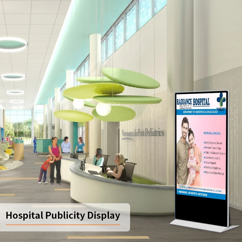 interact screen lcd advertising player totem screen digital signage and displays